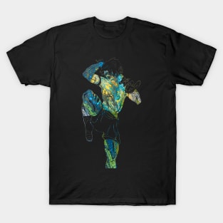 Muay Thai Fighter - Alien Galaxy Pour T-Shirt